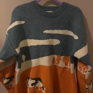 aelfric eden prairie cow sweater